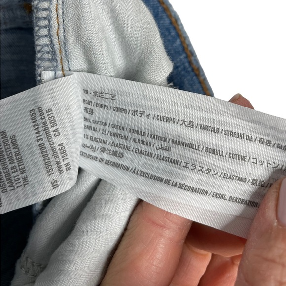 Abercrombie | Curve Love Ankle Straight Ultra High Rise Medium Raw Hem 2/26 - Picture 6 of 9